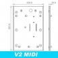 Preview: Wall-mounting plate for Midi V2 Changemachine & Tokenvendingmachine