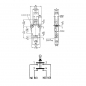 Preview: Service switch (door switch) double-pole contact terminal 6.3 x 0.8 mm