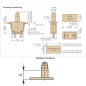 Preview: Serviceschalter (Türschalter) doppel polig Kontaktanschlüsse 4.8 mm x 0.5 mm E78-00A