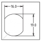 Preview: Single Bitted Disc Tumbler Lock KD 22,30 mm - 7/8"