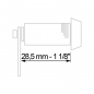 Preview: Single Bitted Disc Tumbler Lock KD 28,60 mm - 1 1/8"