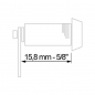 Preview: Single Bitted Disc Tumbler Lock KD 16 mm - 5/8"