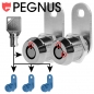 Preview: Machine Service Lock Set 2 pcs Pegnus KA C1403 Lenght 16 mm - 5/8" 16 mm - 7/8" 28.6 mm - 1 1/8"