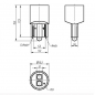 Preview: LED with T10 wedge base socket 12 Volt