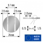 Preview: Profile Token I5 24 x 1.75 mm 2S 100 pcs.