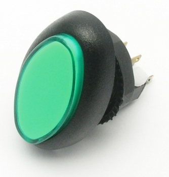 Illuminated Push Buttons oval green complete with microswitch