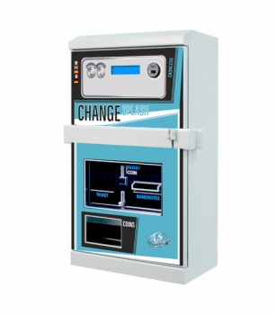 Münzwechselautomat Splash wechselt Banknoten & Münzen in Münzen oder Jeton