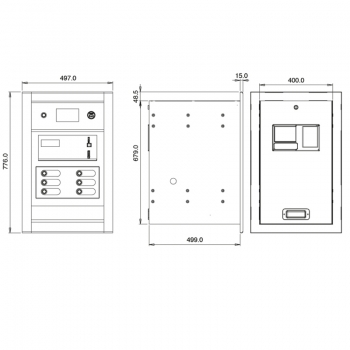 Changes machine Autocoin CM2443 change banknotes & coins to coins or tokens