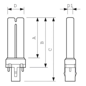 Energiesparlampe PL-S 11W/830