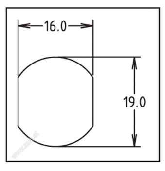 Single Bitted Disc Tumbler Lock KD 22,30 mm - 7/8"