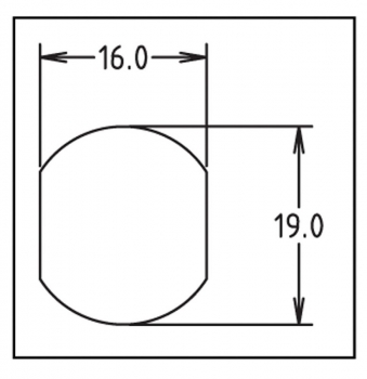 Schloß Serie 25 Stück, mit 5 Rundschlüssel KA, Länge 22 mm - 7/8"