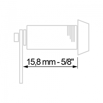 Single Bitted Disc Tumbler Lock KD 16 mm - 5/8"