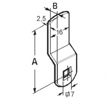 Cam for lock 40 mm