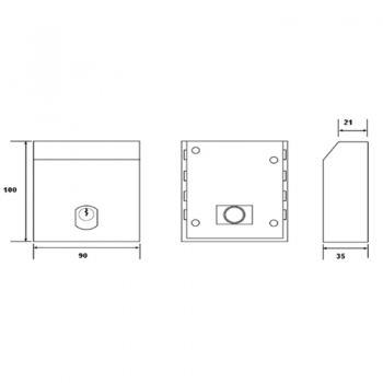 Key for Cashbox Coin lock Classic