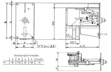 Coinvalidator mechanical with frontplate F1 0,50 Euro