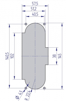 Coinvalidator mechanical with frontplate LF6 0.10 Euro