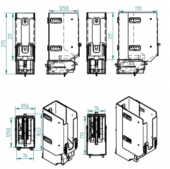 Product Silo low for Vending Machine