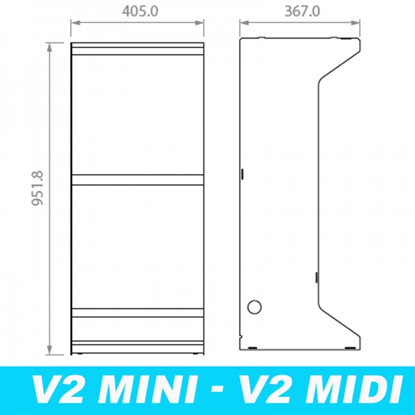 Standfuß für Geldwechsel & Tokenverkaufsautomat V2 Plus - V2 Mini - V2 Midi