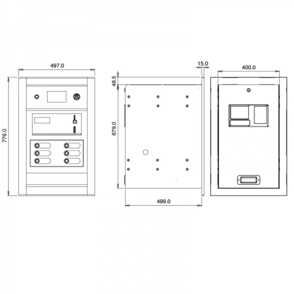 Changes machine Autocoin CM2443 change banknotes & coins to coins or tokens