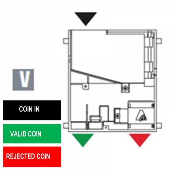 Electronic coin selector AL66 CC-talk