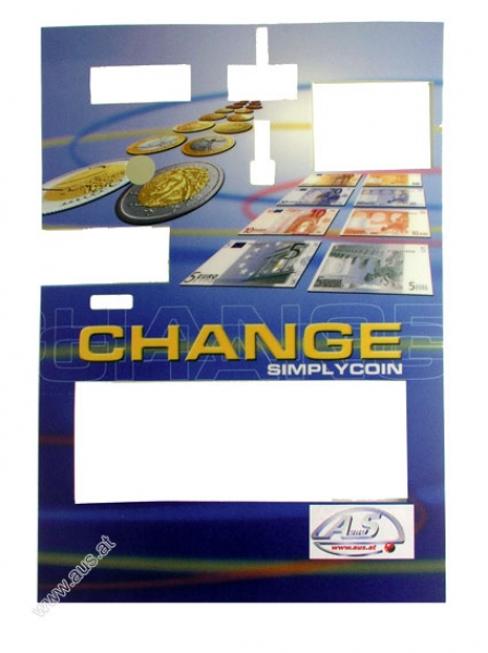 Frontdoor foil for Simply Coin Changer