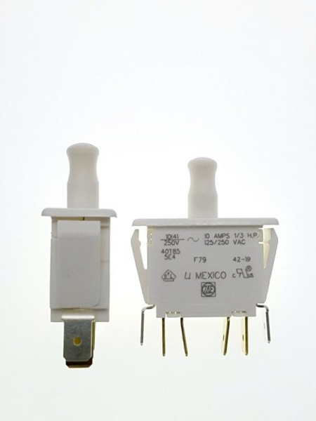 Service switch (door switch) double-pole contact terminal 4.8 or 6.3 mm