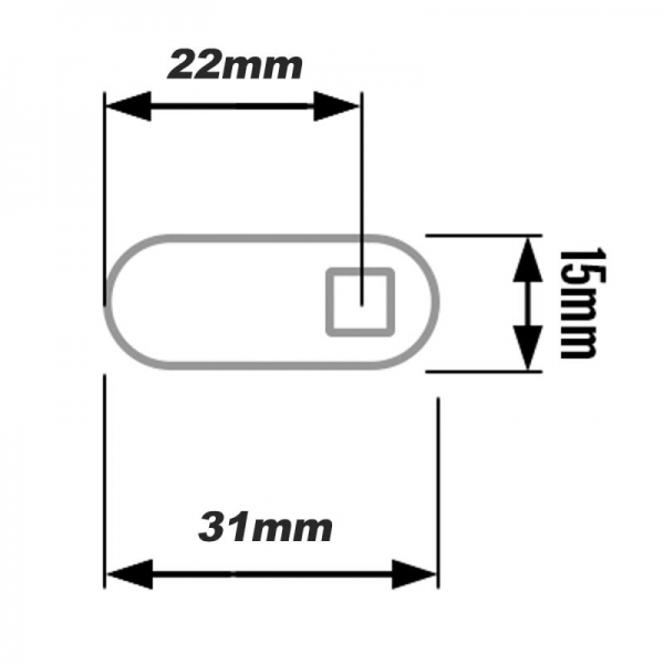 Zylinderschloß mit 2 Schlüssel KD, Länge 22,3 mm - 7/8" Automatenschloss