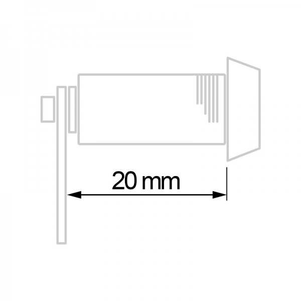 Programmable lock, 20 mm