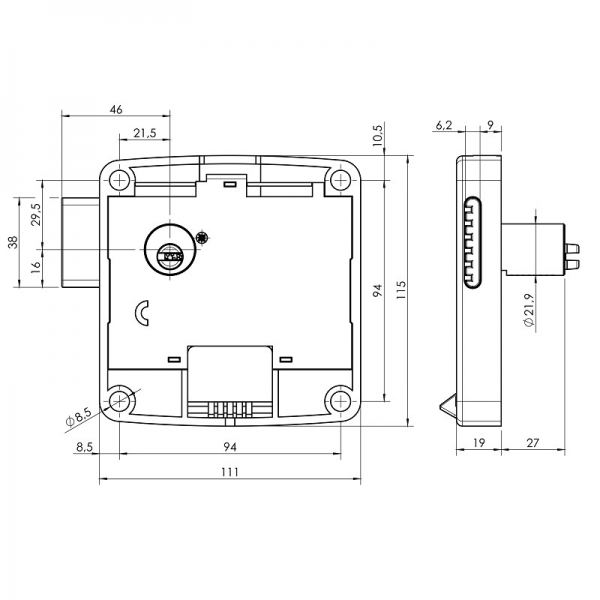 Coin lock Mini Plus 8