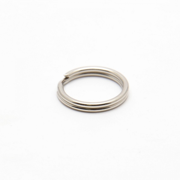 Steel split ring for Perlon wristband