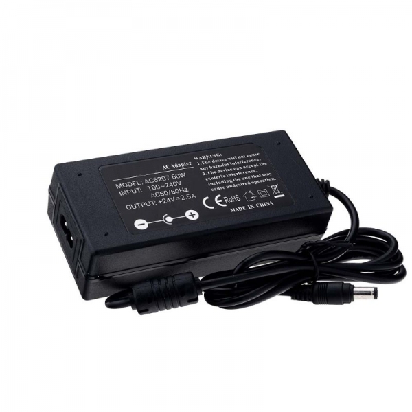 Power supply with plug 60W 24 V DC