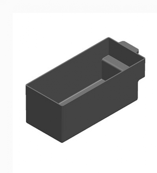 Plastic cashbox for machines 280 x 126 x 111 mm