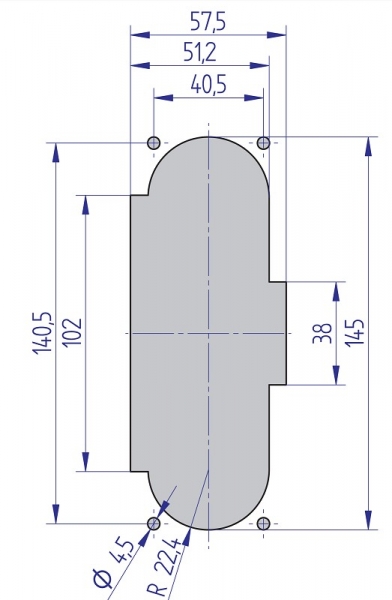 Coinvalidator mechanical with front panel LF6 0.50 Euro