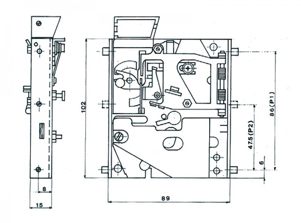 Coinvalidator mechanical L10 0.50 Euro