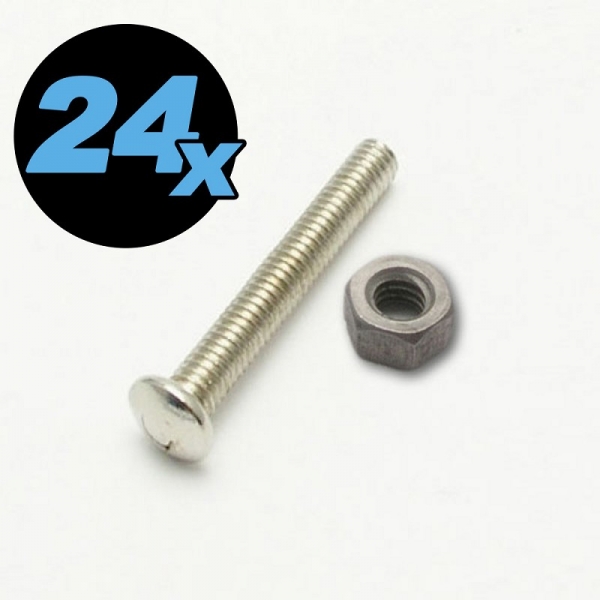 24 pcs. Screw M4x27 mm with pan head