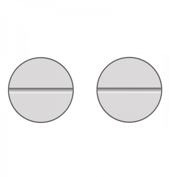 Token with grooves 24x1.75 mm GTK1C1C 100 pieces