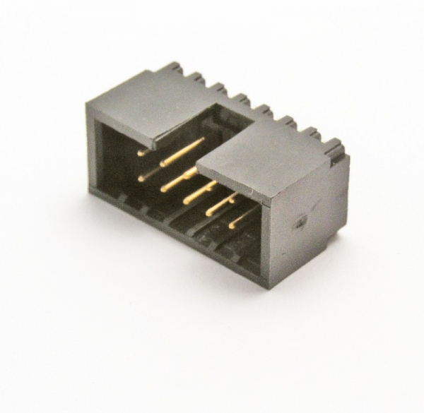 Socket IDC male PIN 10 straight THT gold-plated 2.54mm