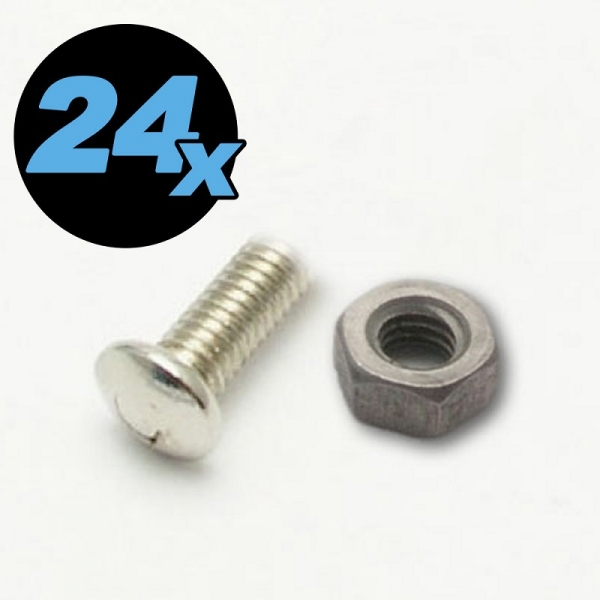 24 pcs. Screw M4x12mm pan head